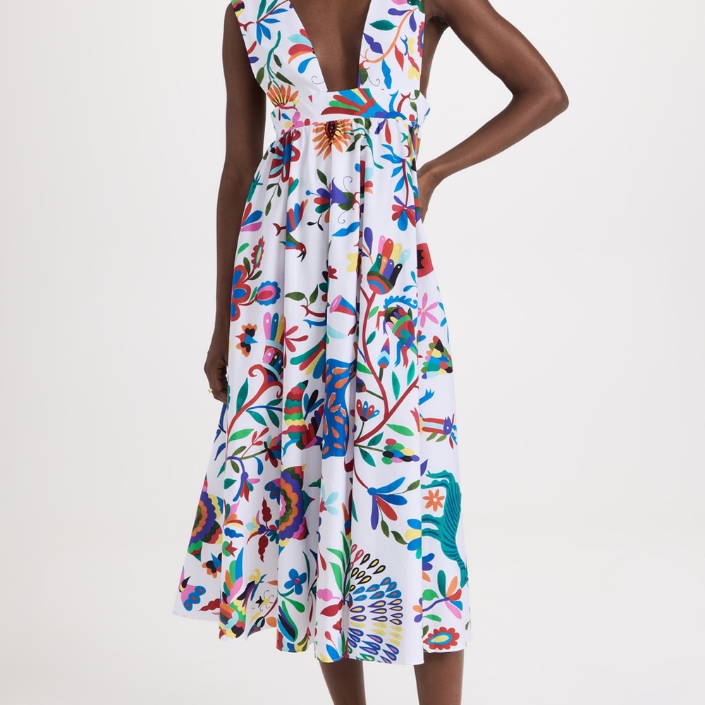 Vibrant Floral Midi Dress